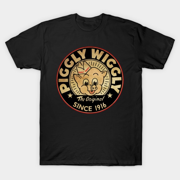 Piggly Wiggly Original | Black Style T-Shirt by sikecilbandel